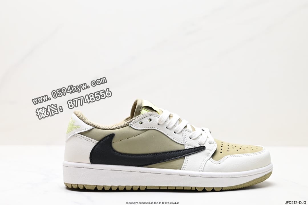 品牌：Nike
系列：fragment design x Travis Scott x Nike Air Jordan 1 Low OG SP
鞋子类型：篮球鞋
鞋帮高度：低帮
颜色：Black/Green Toe
货号：FZ3124-200