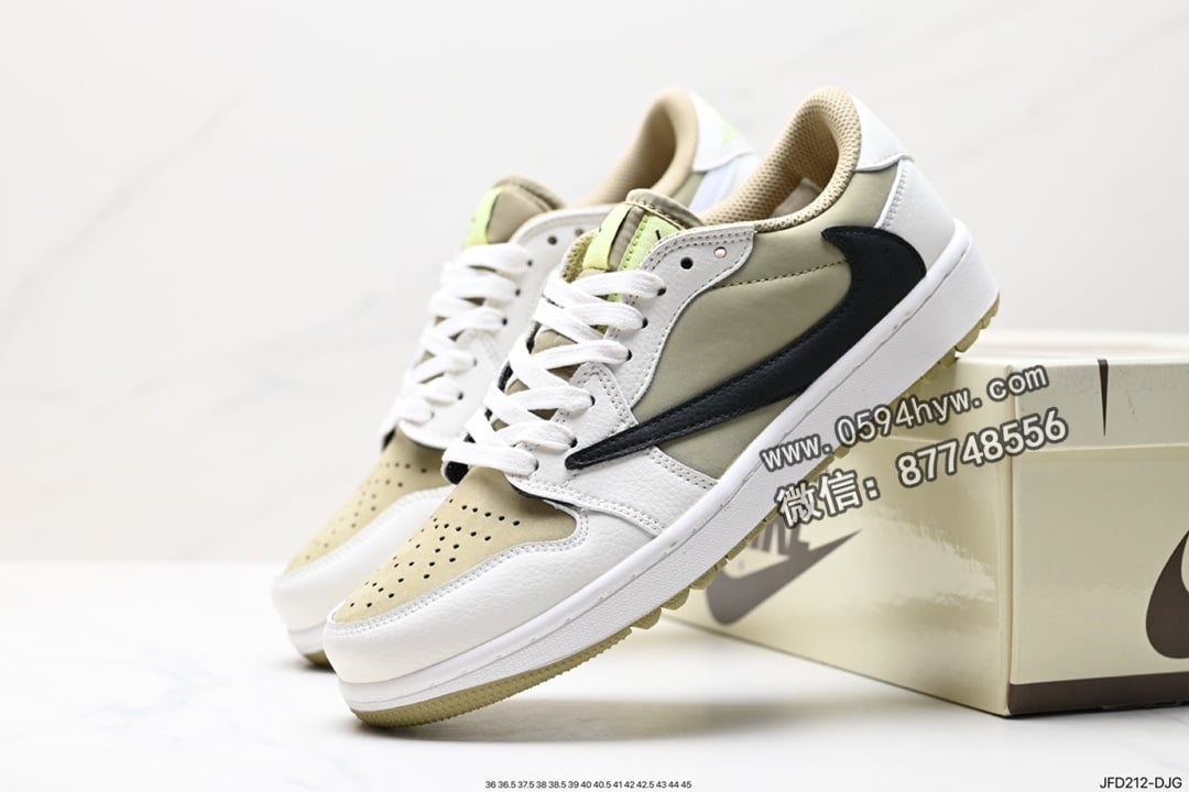 篮球鞋, Nike Air, NIKE, Jordan, Black, Air Jordan 1 Low, Air Jordan 1, Air Jordan - 品牌：Nike
系列：fragment design x Travis Scott x Nike Air Jordan 1 Low OG SP
鞋子类型：篮球鞋
鞋帮高度：低帮
颜色：Black/Green Toe
货号：FZ3124-200