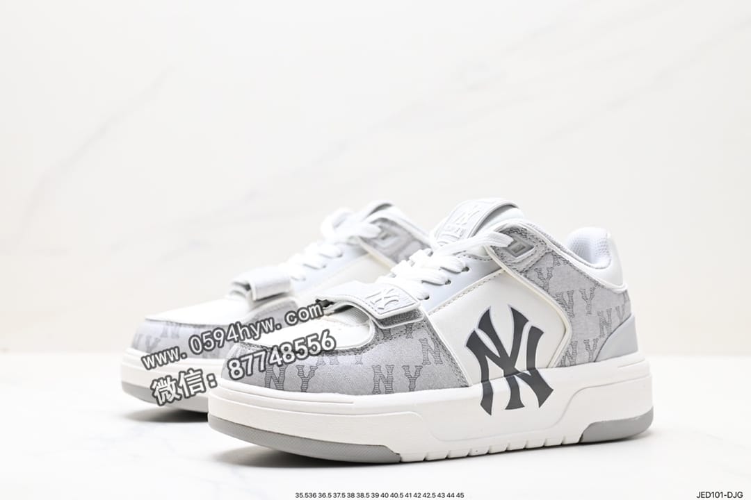 运动鞋, 跑鞋, 慢跑鞋, NY, NIKE, HIGH, 3ASXLM13N - ChuNikey Liner New York 鞋系列 低帮老爹风轻量增高厚底百搭休闲运动慢跑鞋 皮革白黑NY印花 3ASXLM13N（C0002）