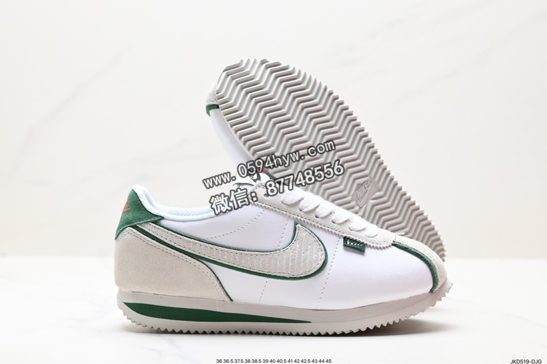 阿甘, 跑步鞋, Swoosh, NIKE, FQ0259-110 - Nike Classic Cortez 经典阿甘休闲跑步鞋 货号:FQ0259-110