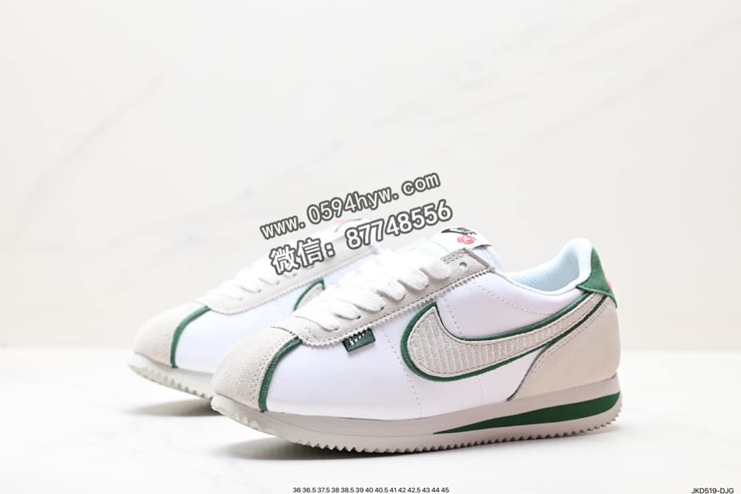 阿甘, 跑步鞋, Swoosh, NIKE, FQ0259-110 - Nike Classic Cortez 经典阿甘休闲跑步鞋 货号:FQ0259-110