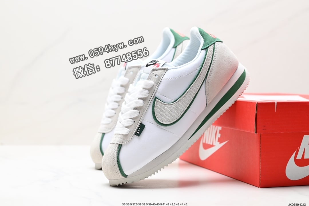 阿甘, 跑步鞋, Swoosh, NIKE, FQ0259-110 - Nike Classic Cortez 经典阿甘休闲跑步鞋 货号:FQ0259-110