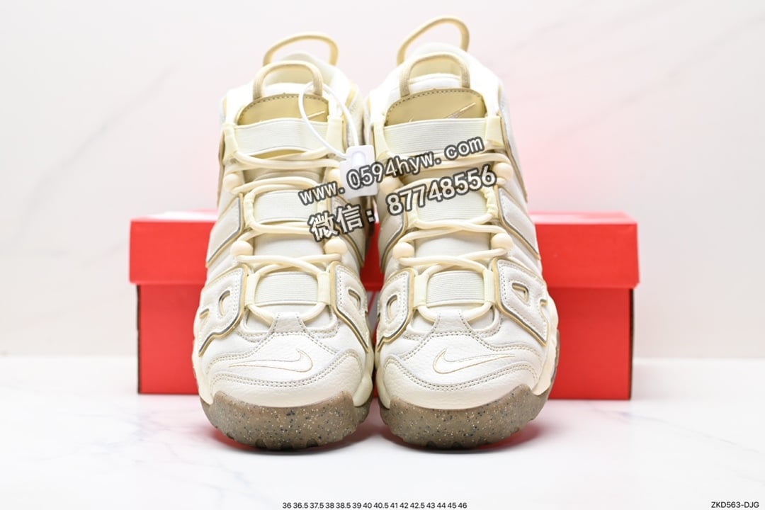 耐克, 篮球鞋, Nike Air More Uptempo, Nike Air, NIKE, Air More Uptempo - Nike Air More Uptempo OG 耐克 皮蓬全掌气垫篮球鞋 白橙 货号：DM3035-100