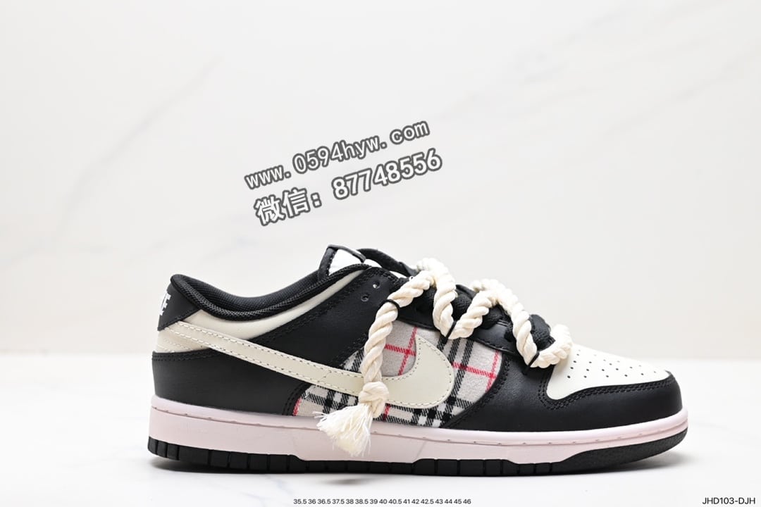 耐克 Nike SB Dunk Low Off-White™ 乳白/粉色 鞋帮高度低帮 鞋垫材质EVA 物料 缓震 缜密拉帮中底布 货号Dd1391-100
