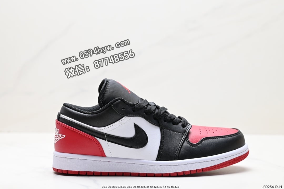 品牌：Air Jordan
系列：1 Low
鞋子类型：低帮休闲板鞋
鞋帮高度：无
颜色：黑红脚趾
货号：553558-161