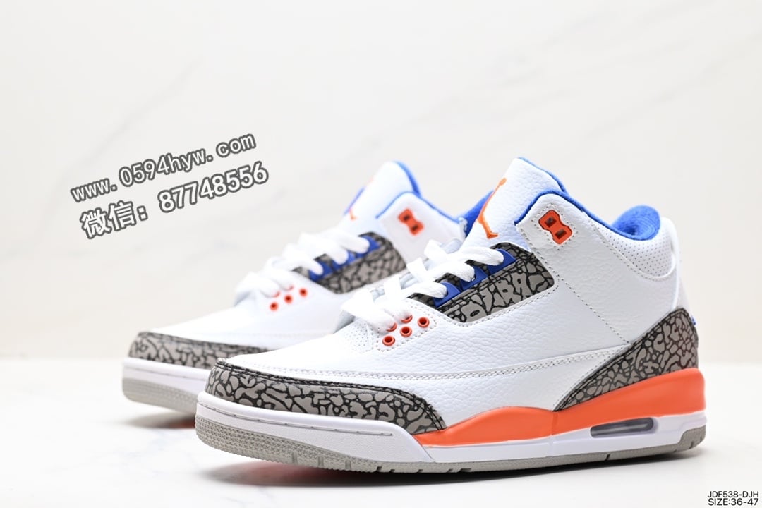 耐克, 篮球鞋, RO, Knicks, Jordan, Air Jordan 3 Retro, Air Jordan 3, Air Jordan - 耐克 Air Jordan 3 Retro "Knicks" 中帮篮球鞋 货号：DN3707-100