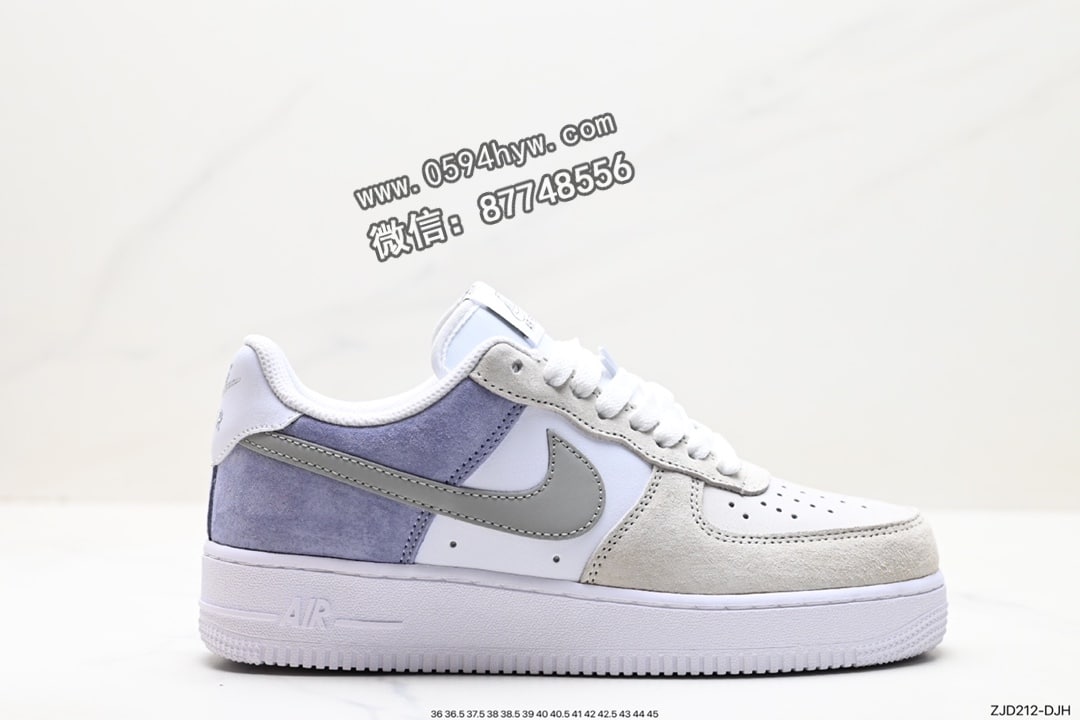 Air Force 1 ‘07 Low 原楦头原纸板 高帮篮球鞋 原盒配件 原厂中底钢印、拉帮完美 灰色 货号：DB2575-002 ID:ZJD212-DJH