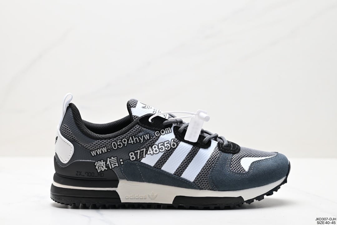 阿迪达斯 Adidas Originals ZX 700 三叶草 经典复古校园系列 鞋子 原标半码 HO1850 货号