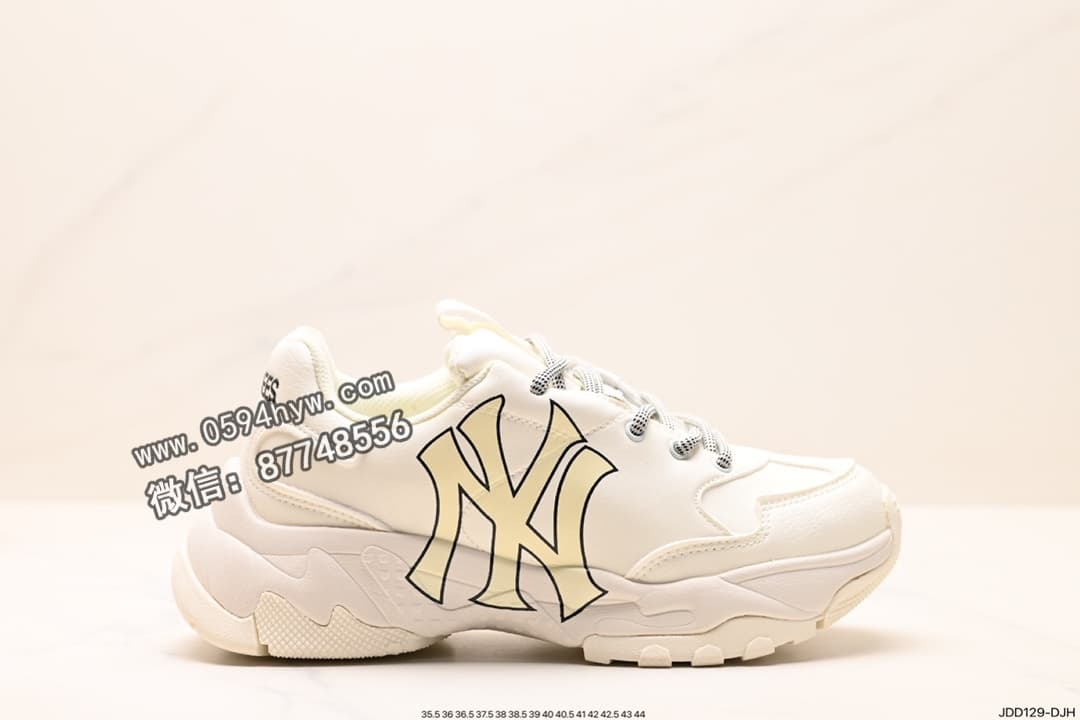 ChuNikey Big Ball 网织老爹系列运动鞋 黑白 NY印花 韩国限定 货号：32SHC6911