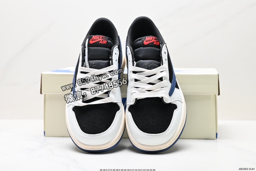 篮球鞋, 低帮篮球鞋, Nike Air, Jordan, Black, Air Jordan 1, Air Jordan, 3M反光 - NIKE Air Jordan 1 Low OG SP Travis Scott x Fragment Design "Black/Green Toe" 鞋面材质：荔枝纹头层皮革 饰片：后跟尾镭射3M反光 孔及缜密中底：注胶  拉帮工艺：中底  内置气垫：有  大底：耐磨橡胶  联名：Travis Scott x Fragment Design 低帮篮球鞋
货号：DM7866-713
尺码：36-46
ID：JSD262-DJH