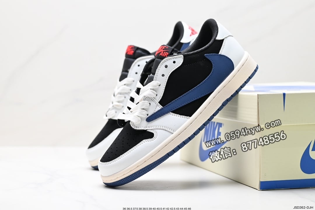 篮球鞋, 低帮篮球鞋, Nike Air, Jordan, Black, Air Jordan 1, Air Jordan, 3M反光 - NIKE Air Jordan 1 Low OG SP Travis Scott x Fragment Design "Black/Green Toe" 鞋面材质：荔枝纹头层皮革 饰片：后跟尾镭射3M反光 孔及缜密中底：注胶  拉帮工艺：中底  内置气垫：有  大底：耐磨橡胶  联名：Travis Scott x Fragment Design 低帮篮球鞋
货号：DM7866-713
尺码：36-46
ID：JSD262-DJH