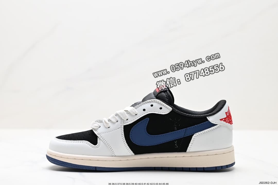 篮球鞋, 低帮篮球鞋, Nike Air, Jordan, Black, Air Jordan 1, Air Jordan, 3M反光 - NIKE Air Jordan 1 Low OG SP Travis Scott x Fragment Design "Black/Green Toe" 鞋面材质：荔枝纹头层皮革 饰片：后跟尾镭射3M反光 孔及缜密中底：注胶  拉帮工艺：中底  内置气垫：有  大底：耐磨橡胶  联名：Travis Scott x Fragment Design 低帮篮球鞋
货号：DM7866-713
尺码：36-46
ID：JSD262-DJH