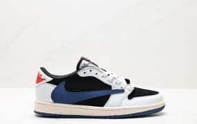 NIKE Air Jordan 1 Low OG SP Travis Scott x Fragment Design “Black/Green Toe” 鞋面材质：荔枝纹头层皮革 饰片：后跟尾镭射3M反光 孔及缜密中底：注胶  拉帮工艺：中底  内置气垫：有  大底：耐磨橡胶  联名：Travis Scott x Fragment Design 低帮篮球鞋
货号：DM7866-713
尺码：36-46
ID：JSD262-DJH