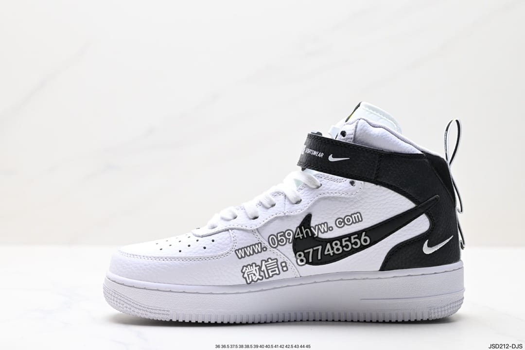 运动鞋, 篮球鞋, NIKE, LV8, FORCE 1, Air Force 1 - Air Force 1 ‘07 LV8 工具灰色 鞋子结构 纹理显示 冷色调 白色logo、鞋跟、鞋底 灰黑填充 货号:804609-103 ID: JSD212-DJS