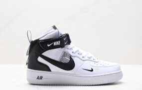 Air Force 1 ‘07 LV8 工具灰色 鞋子结构 纹理显示 冷色调 白色logo、鞋跟、鞋底 灰黑填充 货号:804609-103 ID: JSD212-DJS