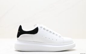 Alexander McQueen Sole Leather Sneakers 低帮 厚底 白色 货号：JKD474-DJS