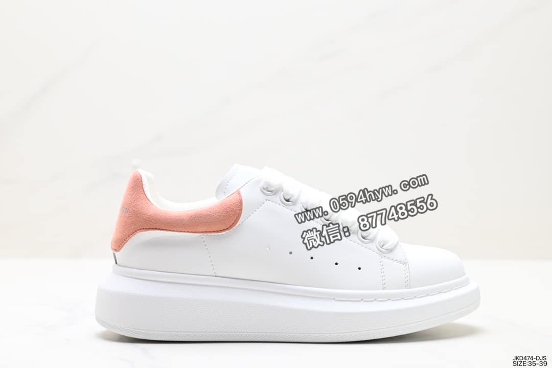 Alexander McQueen Sole Leather Sneakers 低帮厚底 小白鞋 尺码 35-39 ID：JKD474-DJS