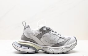 巴黎世家 Track Trainers 3.0 慢跑鞋 米白巧克力棕 ID: ESD445-DJS