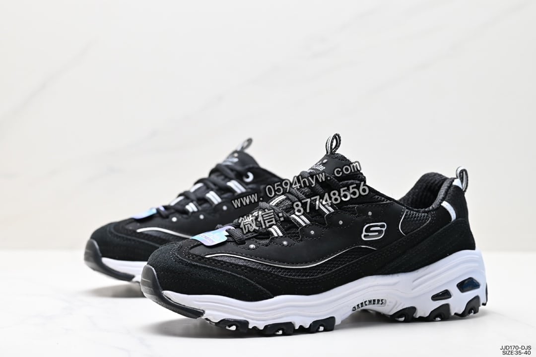 运动鞋, 熊猫, 斯凯奇, Skechers, Skeche, NB, 2023 - 斯凯奇/斯凯捷 MH2 熊猫系列 EVU增高运动鞋 Size:35-40 ID:JJD170-DJS