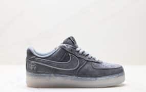 Nike 空军1 低帮灰黑麂皮 3M反光 原盒原标 带气垫鞋 货号：AA1117-118 鞋码：36-45 ID:JZD534-DJS。