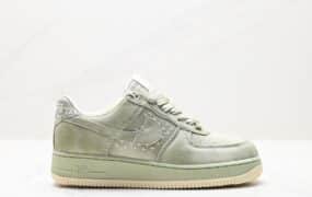 Nike Air Force 1’07 Low PRM 空军一号经典低帮百搭休闲运动板鞋 帆布浅橄榄绿龙井茶 货号: DV4246-333