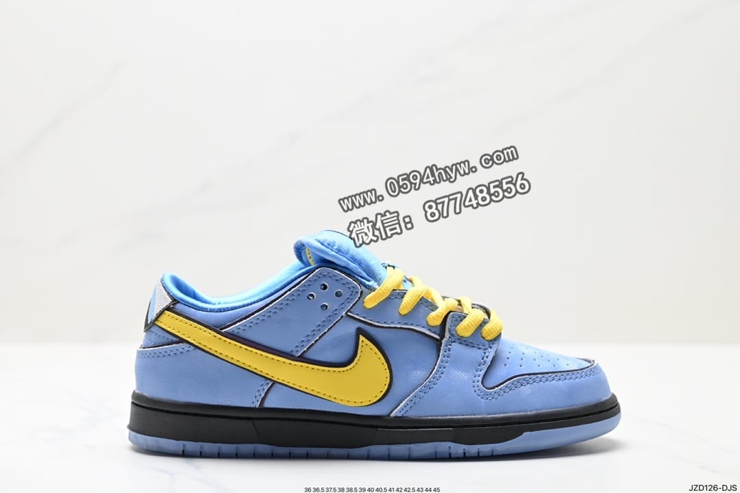 Nike SB DuNike Low Pro Bubbles 扣篮系列低帮休闲运动滑板板鞋 联名蓝黄泡泡 FZ8320-400