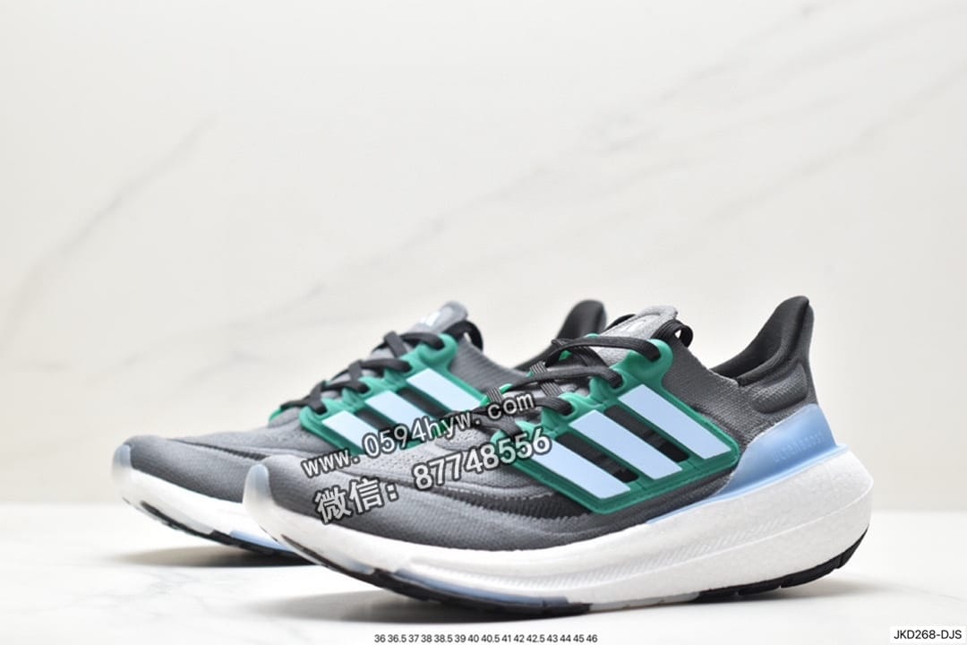 跑鞋, 慢跑鞋, Ultraboost, HQ6340, Boost, adidas Ultraboost Light, Adidas - Adidas ULTRABOOST LIGHT 轻弹系列 低帮 透气缓震休闲运动慢跑鞋 白蓝橙 货号：HQ6340