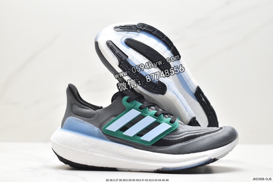 跑鞋, 慢跑鞋, Ultraboost, HQ6340, Boost, adidas Ultraboost Light, Adidas - Adidas ULTRABOOST LIGHT 轻弹系列 低帮 透气缓震休闲运动慢跑鞋 白蓝橙 货号：HQ6340