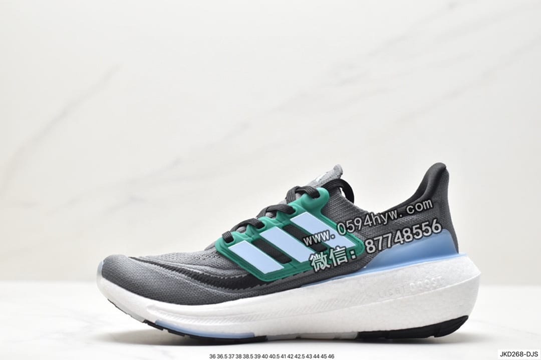 跑鞋, 慢跑鞋, Ultraboost, HQ6340, Boost, adidas Ultraboost Light, Adidas - Adidas ULTRABOOST LIGHT 轻弹系列 低帮 透气缓震休闲运动慢跑鞋 白蓝橙 货号：HQ6340