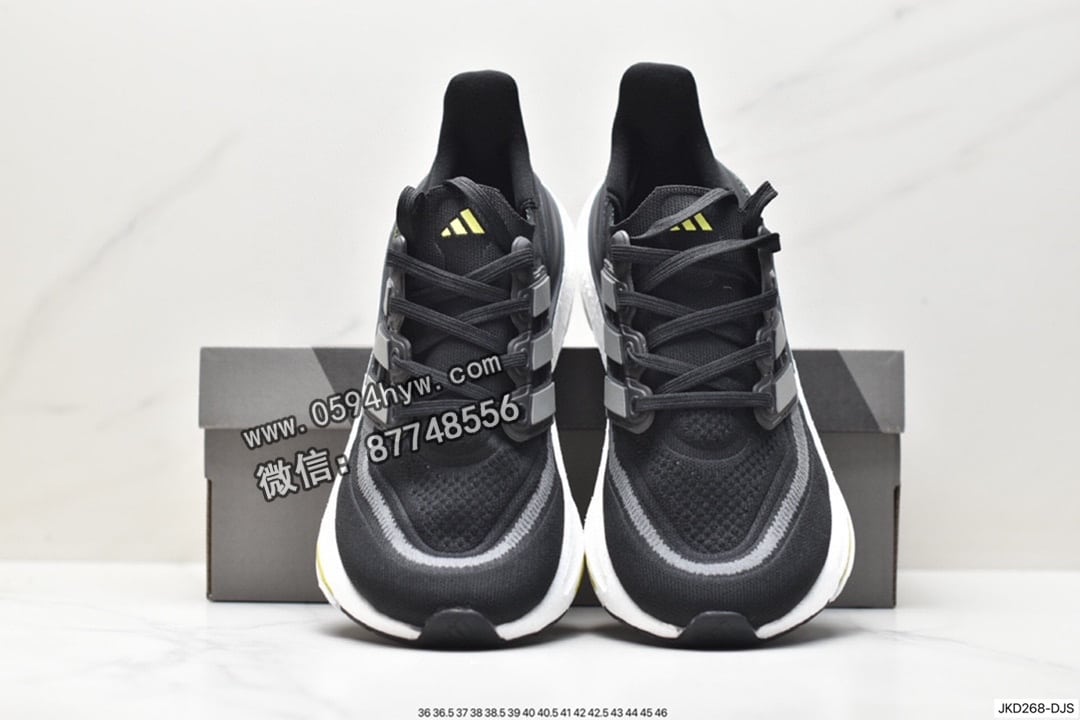 跑鞋, 慢跑鞋, Ultraboost, HQ6340, Boost, adidas Ultraboost Light, Adidas - Adidas ULTRABOOST LIGHT 轻弹系列低帮袜套式针织透气缓震休闲运动慢跑鞋 "白蓝橙" 货号: HQ6340