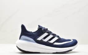Adidas ULTRABOOST LIGHT轻弹系列低帮缓震休闲运动慢跑鞋 “白蓝橙” 货号: HQ6340
