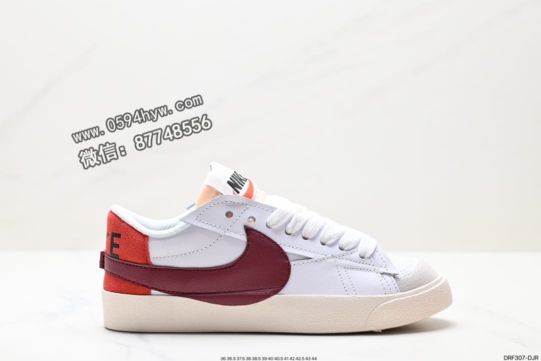 Nike Blazer Low 77 JUMBO 复古经典开拓者 版本 鞋款 高帮 白色 官方货号：DQ1470 600