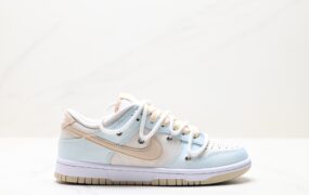 Nike SB DuNike Low 绿/米 绑绳解构风 低帮休闲运动滑板板鞋 货号：DV0831-003