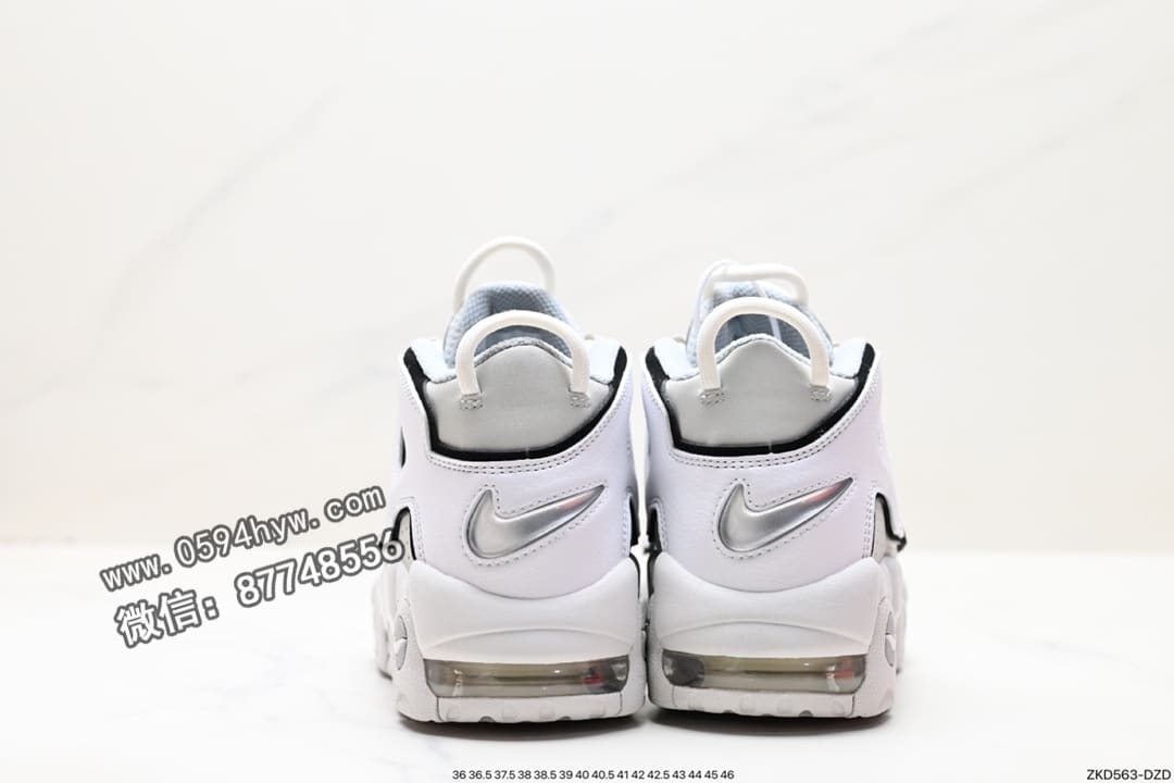 耐克, 篮球鞋, Nike Air More Uptempo, Nike Air, NIKE, Air More Uptempo, 2023 - Nike Air More Uptempo OG耐克 皮蓬全掌气垫篮球鞋 白橙货号：DV7308-100