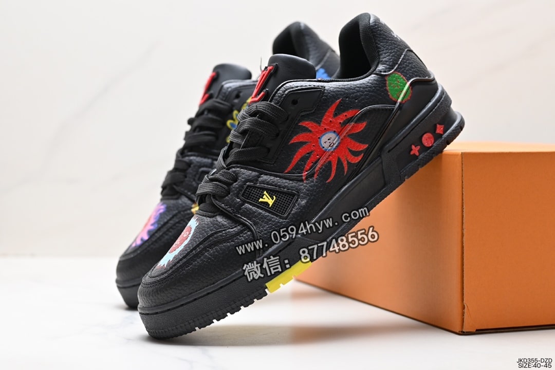 运动鞋, 路易威登, 板鞋, 休闲运动鞋, Louis Vuitton Trainer Sneaker Low, Louis Vuitton Trainer, Louis Vuitton, KD3, KD, AI, 2023 - LV路易威登 Trainer Sneaker Low 百搭板鞋 尺码: 40-45 ID: JKD355-DZD