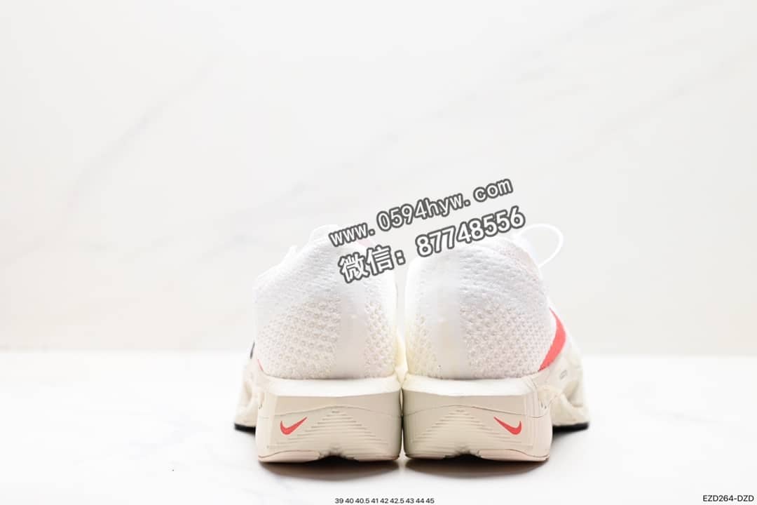 马拉松, 跑鞋, ZoomX Vaporfly, ZoomX, Zoom, Vaporweave, VaporFly, Swoosh - ZoomX Vaporfly Next% 马拉松跑鞋 鞋面材质：Vaporweave 科技 鞋带系统：非对称 鞋带系统、泡棉护垫 鞋头设计：超大 Swoosh 点缀 外观设计：流线型
货号: FD6556-100
尺码: 39-45
ID: EZD264-DZD