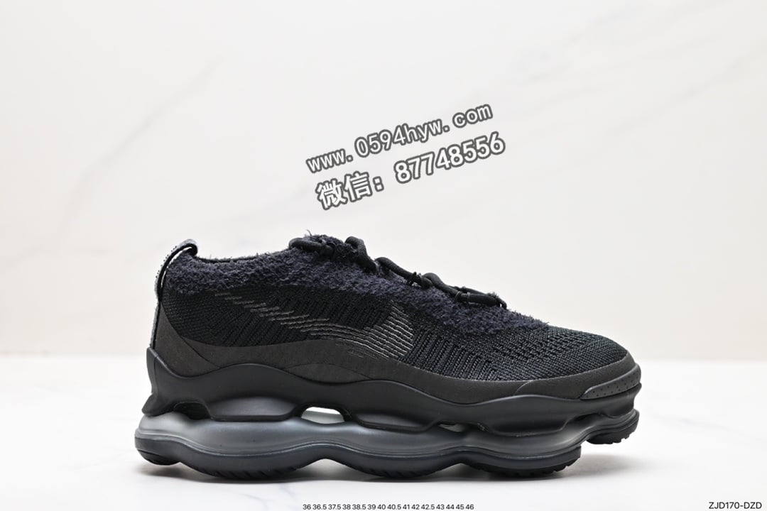 耐克 Nike Air Max Scorpion Flyknit 天蝎座系列 鞋子类型：休闲运动慢跑鞋 鞋帮高度：增高低帮 颜色：Phantom/Black/Light Cream 货号：DJ47021-100