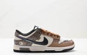 Nike SB Dunk Low “Green/Beige” 绑绳解构风 低帮休闲运动滑板板鞋 货号：DD1391-100