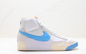 耐克 Grant Taylor X Nike SB Blazer Zoom Mid Pro Qs 黑棕 时尚潮流休闲高帮板鞋 简约学院魅力 秋季配色 货号: DQ7673-100