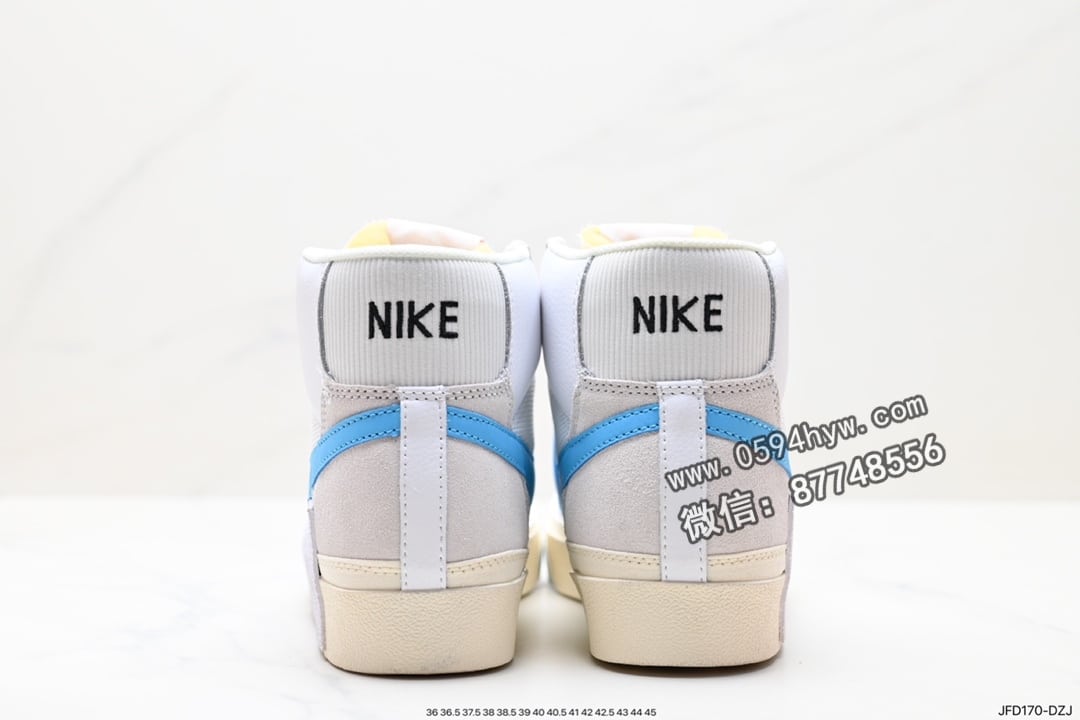 高帮板鞋, 高帮, 耐克, 板鞋, 开拓者, 休闲鞋, Zoom, Nike SB Blazer, Nike SB, NIKE, Blazer, 2023 - 耐克 Grant Taylor X Nike SB Blazer Zoom Mid Pro Qs 黑棕 时尚潮流休闲高帮板鞋 简约学院魅力 秋季配色 货号: DQ7673-100