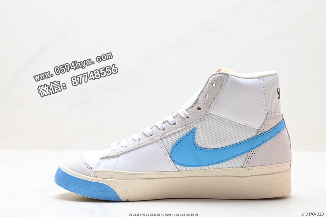 高帮板鞋, 高帮, 耐克, 板鞋, 开拓者, 休闲鞋, Zoom, Nike SB Blazer, Nike SB, NIKE, Blazer, 2023 - 耐克 Grant Taylor X Nike SB Blazer Zoom Mid Pro Qs 黑棕 时尚潮流休闲高帮板鞋 简约学院魅力 秋季配色 货号: DQ7673-100