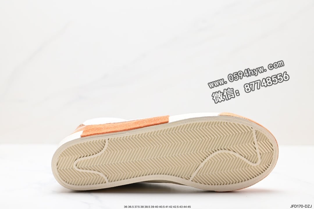 高帮板鞋, 高帮, 运动鞋, 耐克, 板鞋, 开拓者, Zoom, Nike SB Blazer, Nike SB, NIKE, Blazer, 2023 - 耐克 Grant Taylor X Nike SB Blazer Zoom Mid Pro Qs 黑棕 高帮板鞋 货号：DQ7673-100