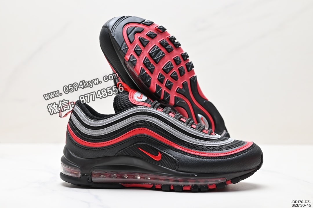 运动鞋, 耐克, 休闲运动鞋, Swoosh, Nike Air Max 97, Nike Air Max, Nike Air, Air Max 97, Air Max, AI, 2023 - 耐克 Air Max 97 小勾子弹休闲运动鞋 货号：JDD170-DZJ