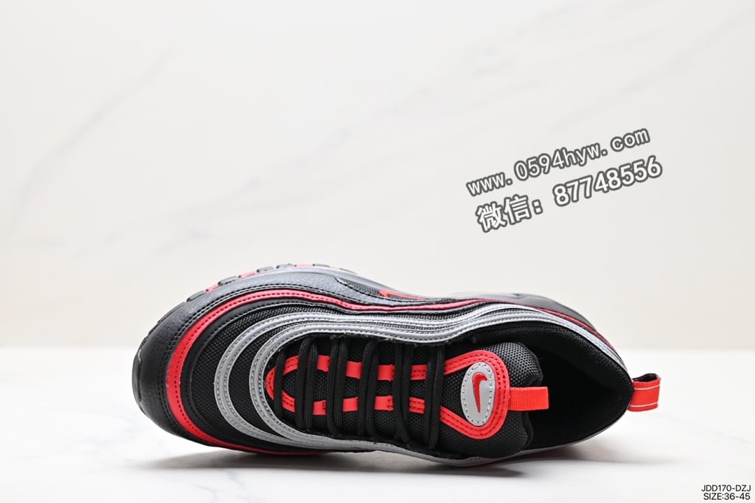 运动鞋, 耐克, 休闲运动鞋, Swoosh, Nike Air Max 97, Nike Air Max, Nike Air, Air Max 97, Air Max, AI, 2023 - 耐克 Air Max 97 小勾子弹休闲运动鞋 货号：JDD170-DZJ