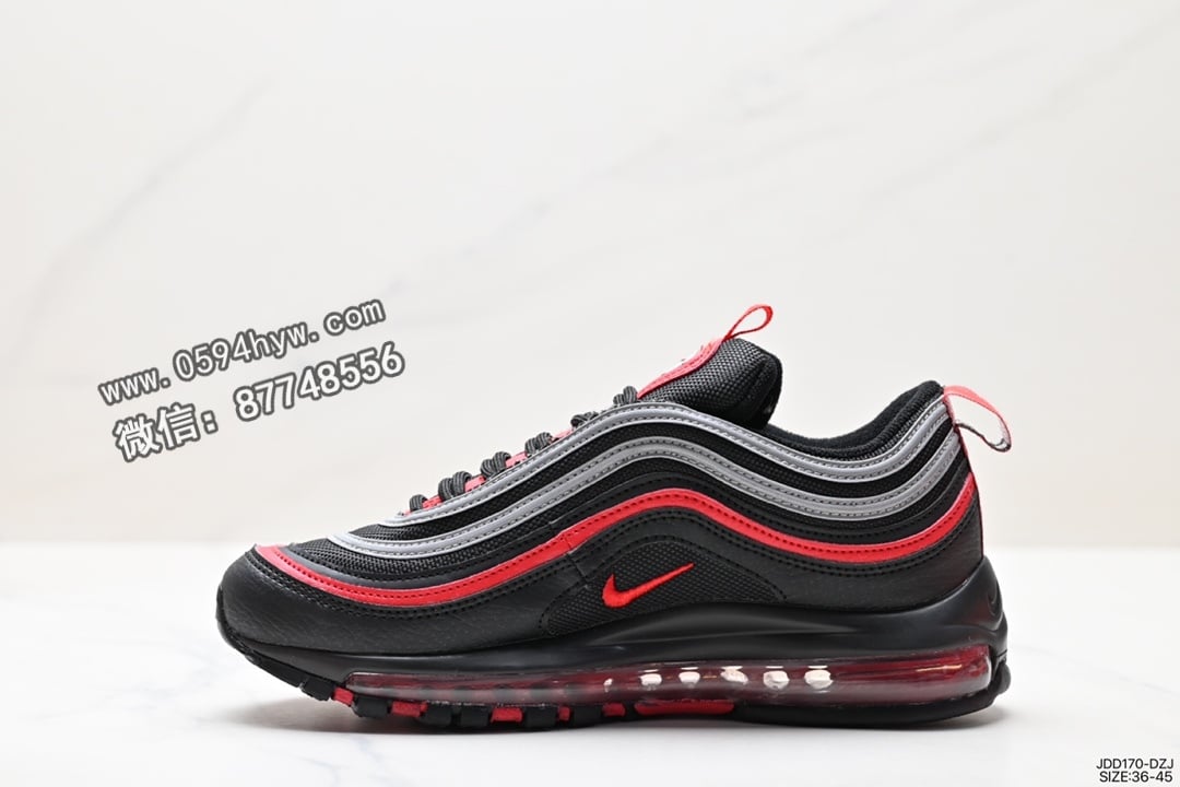 运动鞋, 耐克, 休闲运动鞋, Swoosh, Nike Air Max 97, Nike Air Max, Nike Air, Air Max 97, Air Max, AI, 2023 - 耐克 Air Max 97 小勾子弹休闲运动鞋 货号：JDD170-DZJ