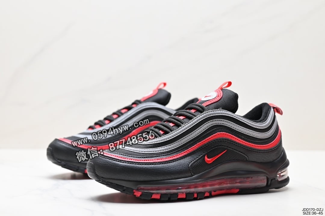 运动鞋, 耐克, 休闲运动鞋, Swoosh, Nike Air Max 97, Nike Air Max, Nike Air, Air Max 97, Air Max, AI, 2023 - 耐克 Air Max 97 小勾子弹休闲运动鞋 货号：JDD170-DZJ