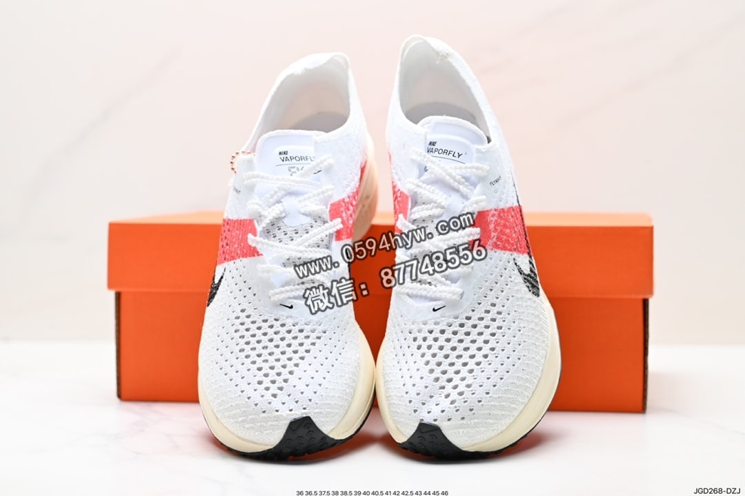 马拉松, 跑鞋, ZoomX Vaporfly, ZoomX, Zoom, Vaporweave, VaporFly, Swoosh, Flyknit, 2023 - ZoomX Vaporfly Next% 马拉松跑鞋 鞋面全新 Vaporweave 科技 非对称鞋带系统 泡棉护垫 Swoosh 点缀 流线型外观设计 货号:FD6556-100 尺码:36-45 ID:JGD268-DZJ