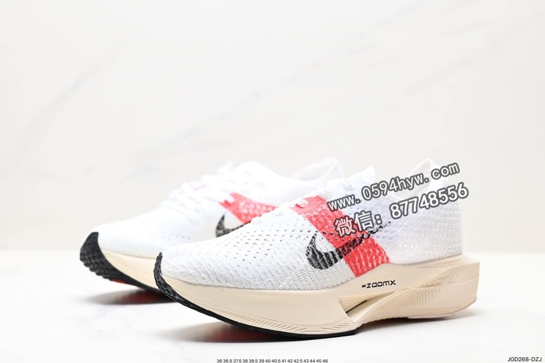 马拉松, 跑鞋, ZoomX Vaporfly, ZoomX, Zoom, Vaporweave, VaporFly, Swoosh, Flyknit, 2023 - ZoomX Vaporfly Next% 马拉松跑鞋 鞋面全新 Vaporweave 科技 非对称鞋带系统 泡棉护垫 Swoosh 点缀 流线型外观设计 货号:FD6556-100 尺码:36-45 ID:JGD268-DZJ