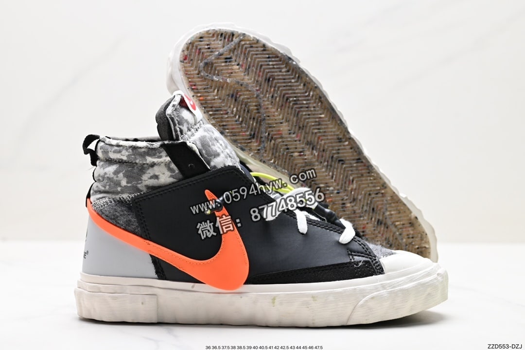 联名, Nike Blazer Mid, Nike Blazer, NIKE, Blazer Mid, Blazer, Adidas - Adidas x Nike Blazer Mid 联名 鞋子 高狂 货号：CZ3589-100 尺码：36-47.5 ID:ZDD553-DZJ