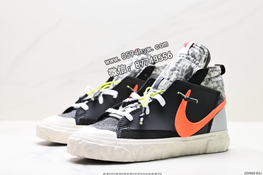 联名, Nike Blazer Mid, Nike Blazer, NIKE, Blazer Mid, Blazer, Adidas - Adidas x Nike Blazer Mid 联名 鞋子 高狂 货号：CZ3589-100 尺码：36-47.5 ID:ZDD553-DZJ